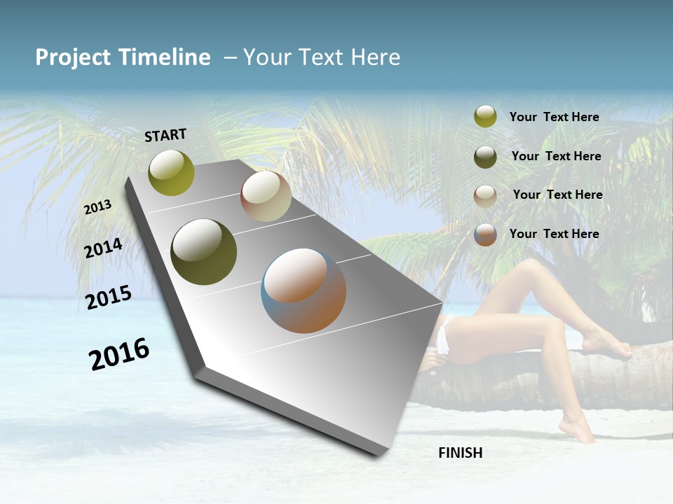 Nature Blue Coast PowerPoint Template