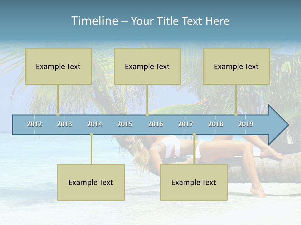 Nature Blue Coast PowerPoint Template