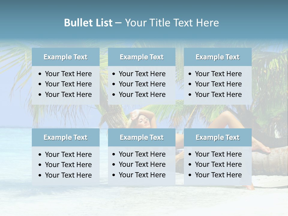 Nature Blue Coast PowerPoint Template