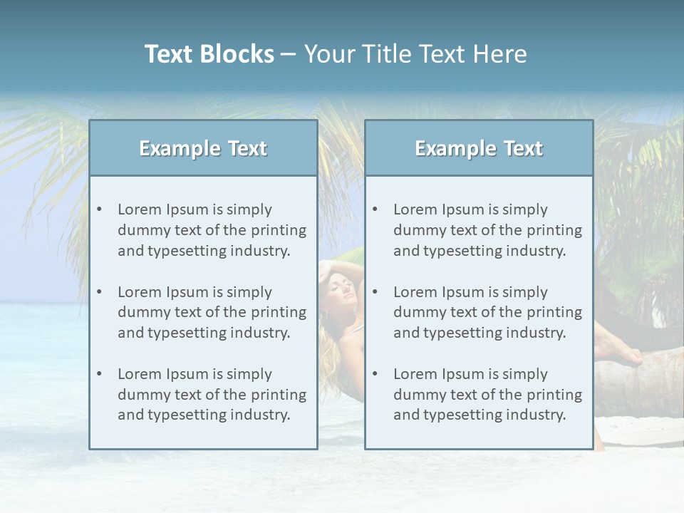 Nature Blue Coast PowerPoint Template