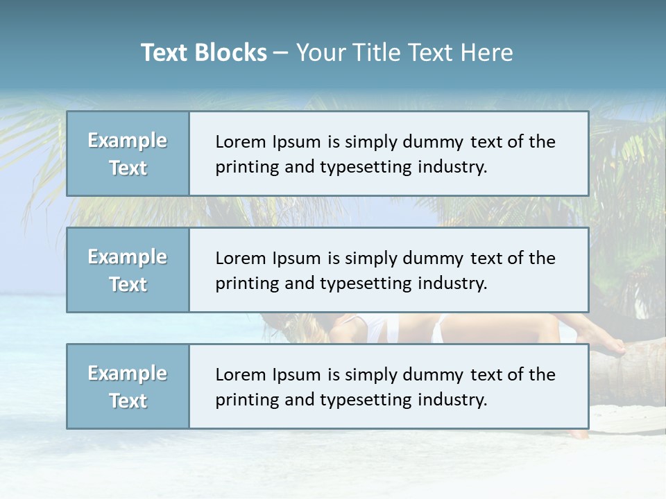 Nature Blue Coast PowerPoint Template