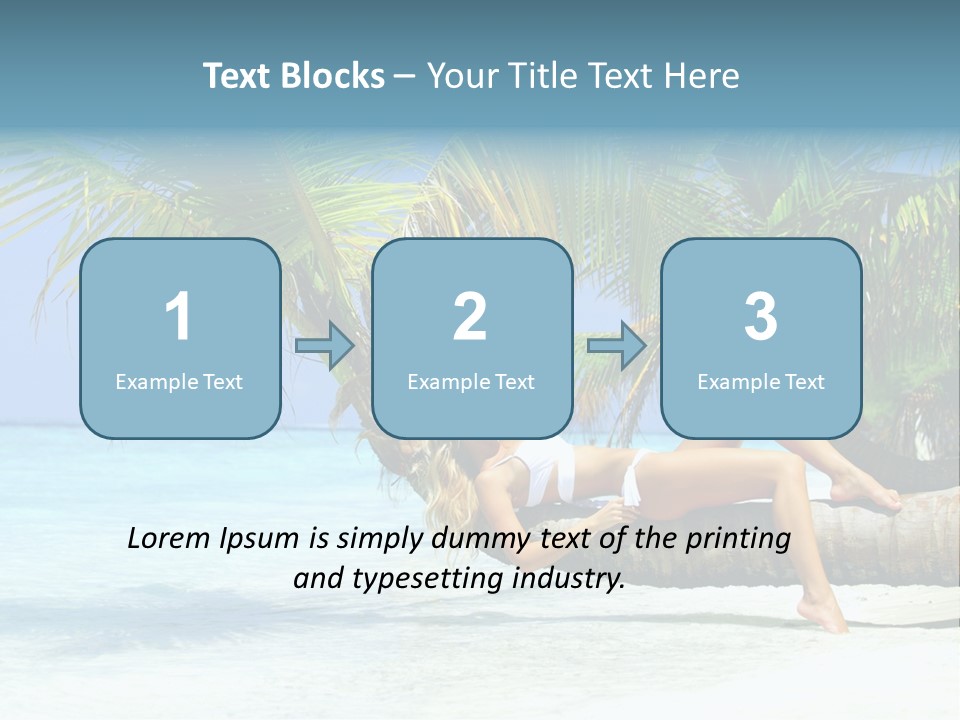 Nature Blue Coast PowerPoint Template