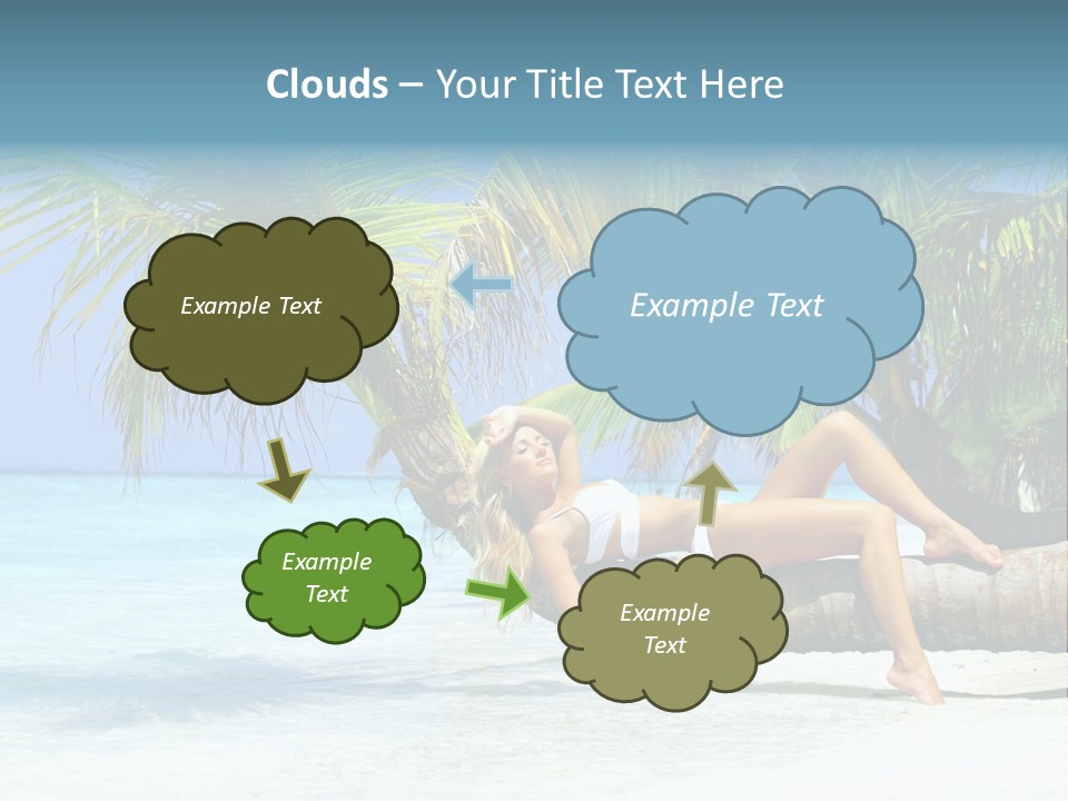 Nature Blue Coast PowerPoint Template