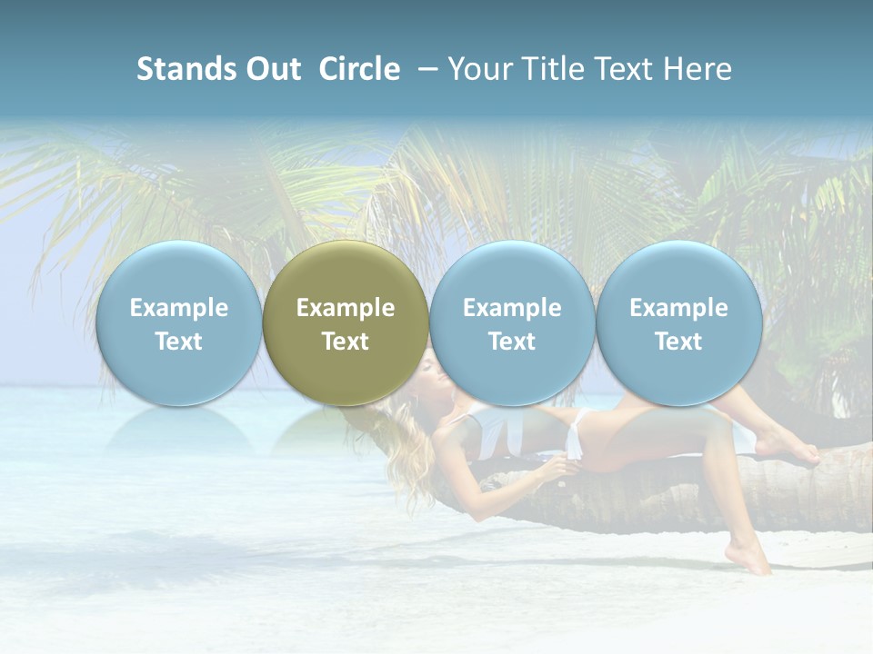 Nature Blue Coast PowerPoint Template