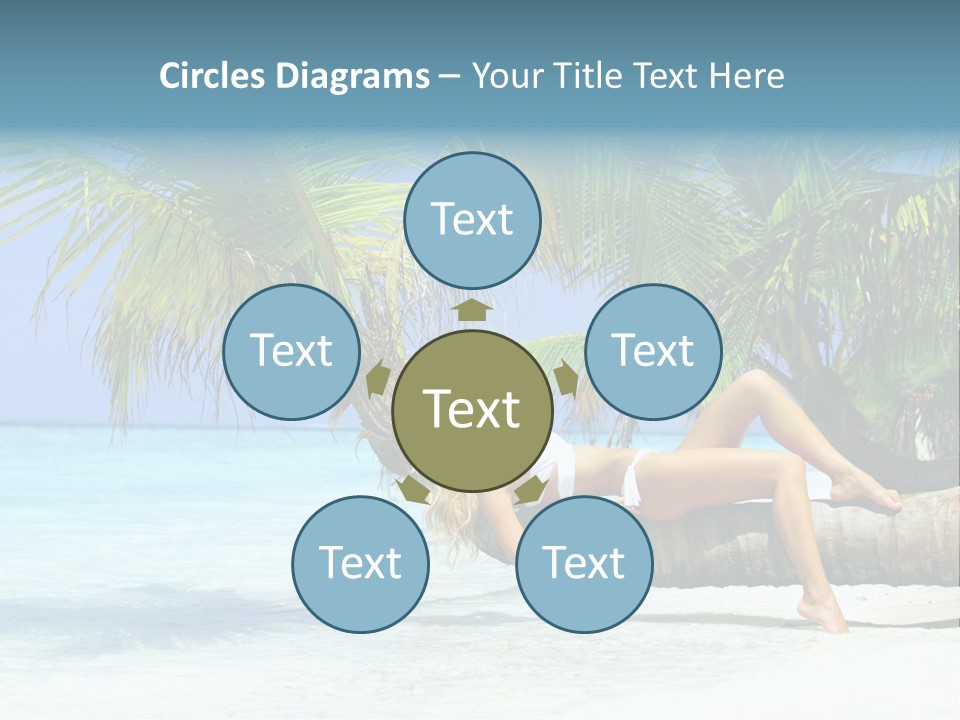 Nature Blue Coast PowerPoint Template