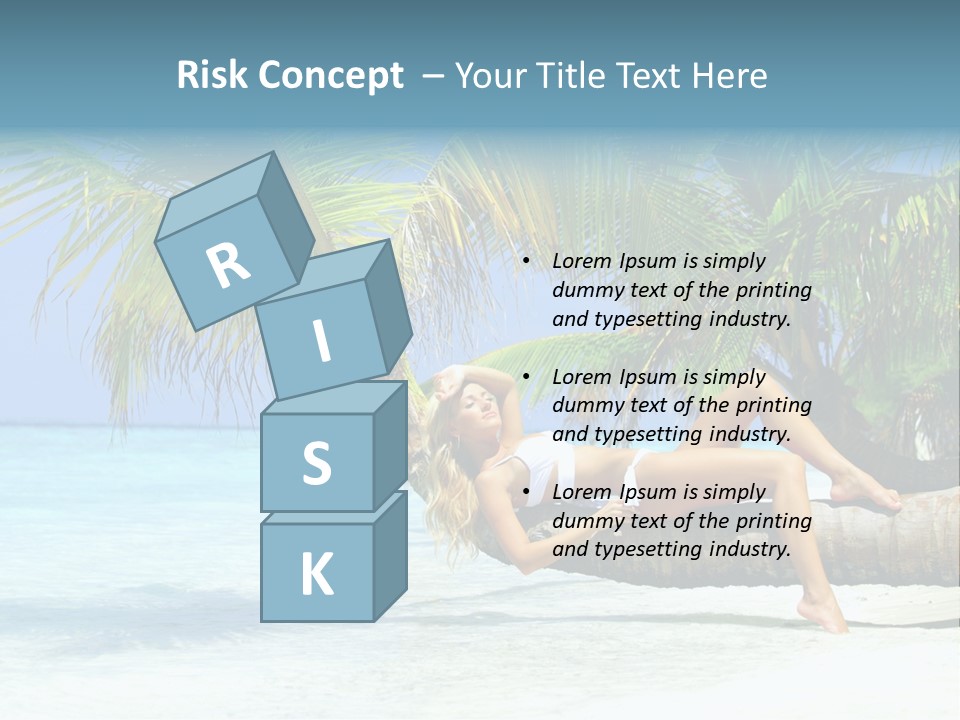 Nature Blue Coast PowerPoint Template