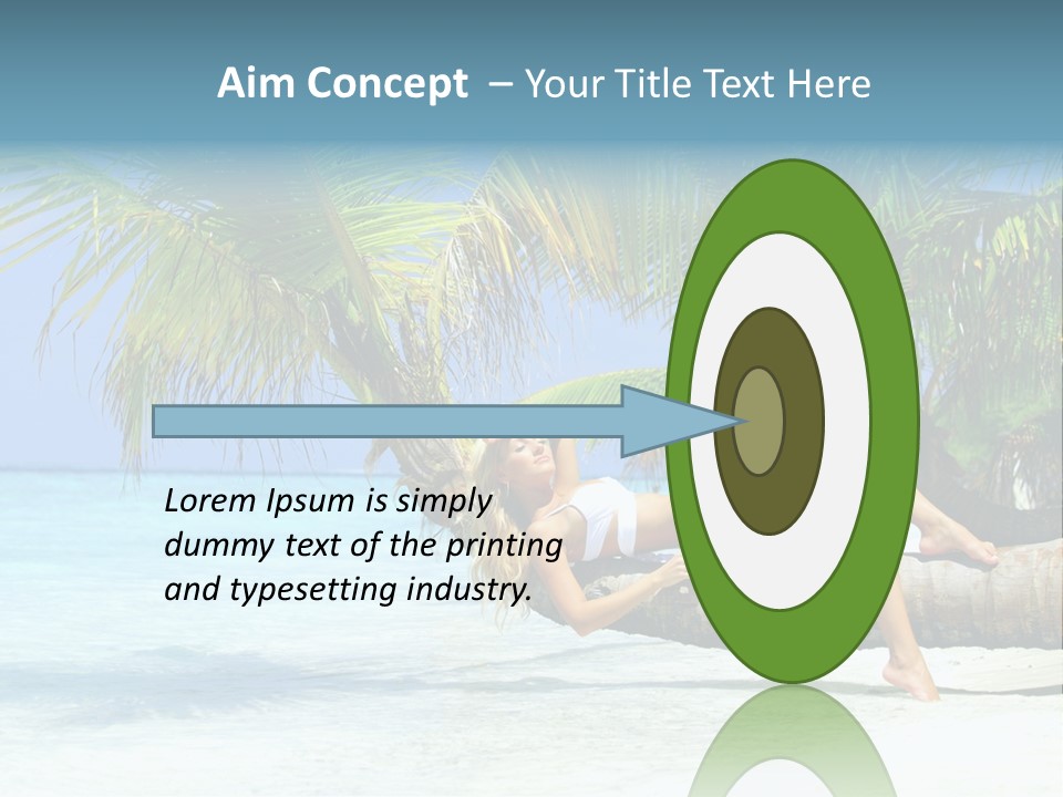 Nature Blue Coast PowerPoint Template