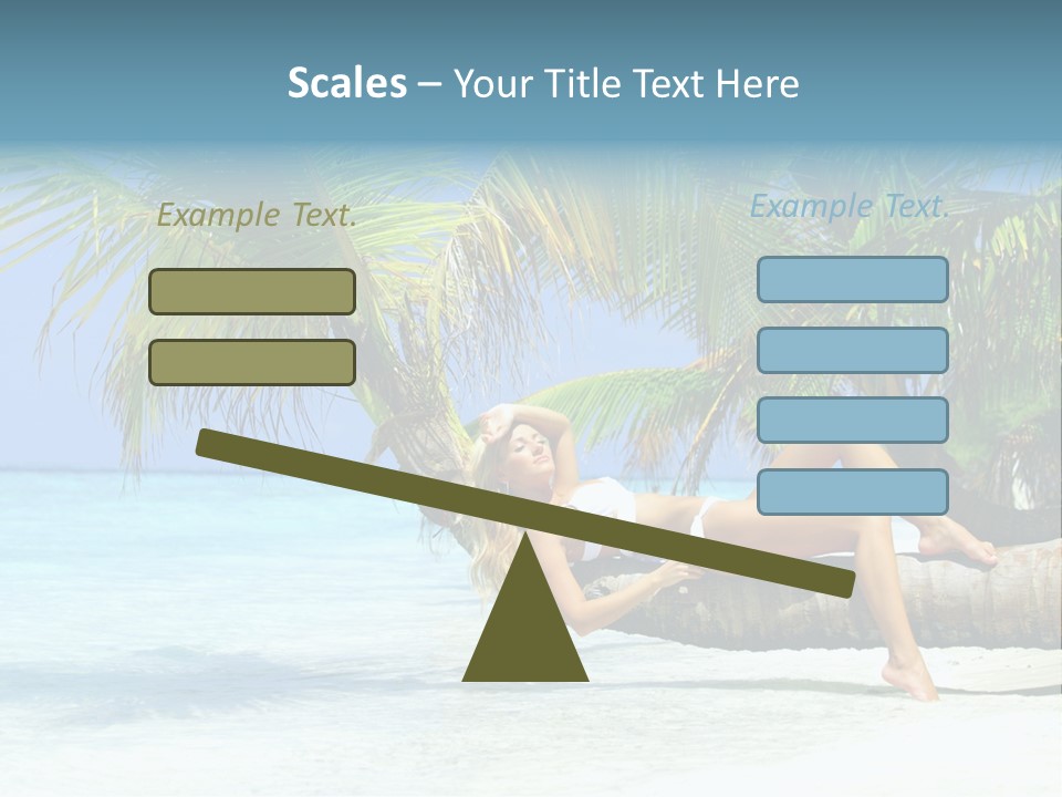 Nature Blue Coast PowerPoint Template