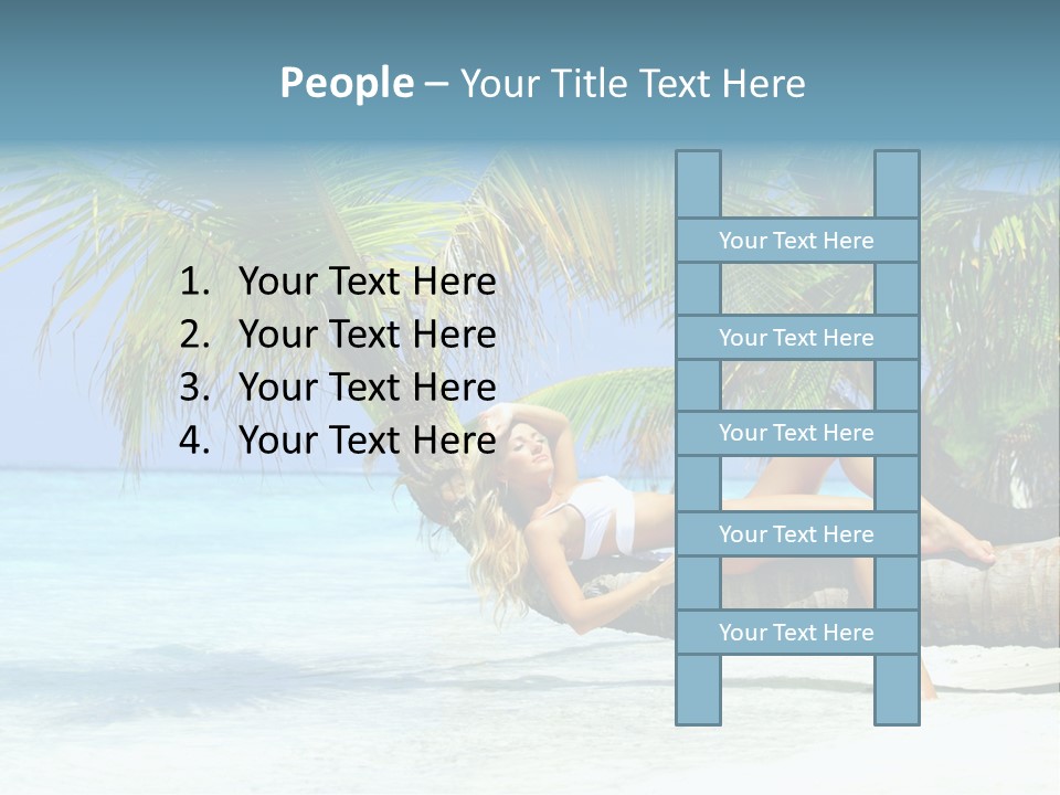Nature Blue Coast PowerPoint Template