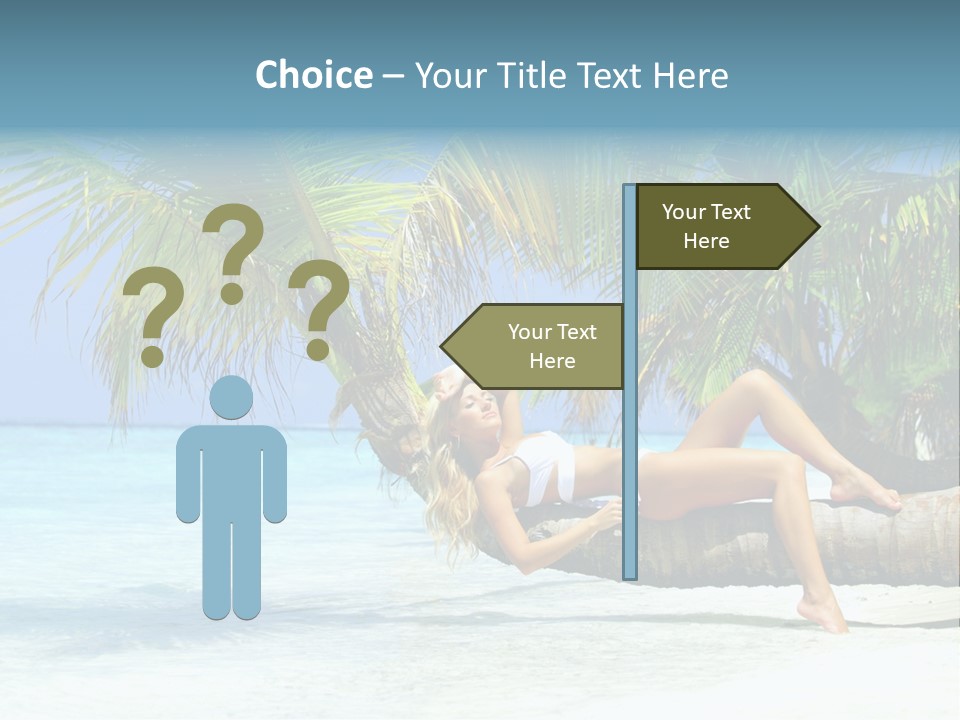 Nature Blue Coast PowerPoint Template