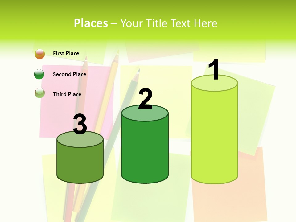 Pen Sticker Crayon PowerPoint Template