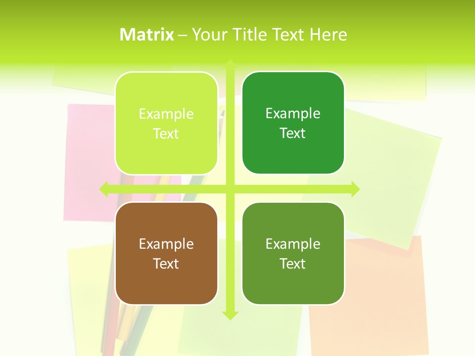 Pen Sticker Crayon PowerPoint Template