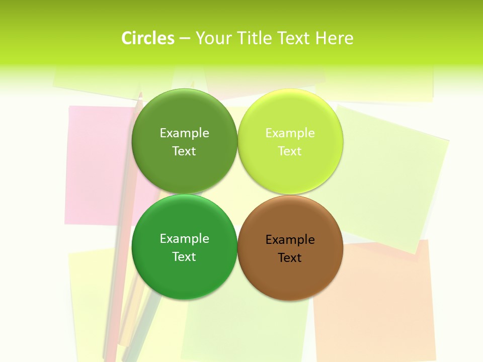 Pen Sticker Crayon PowerPoint Template