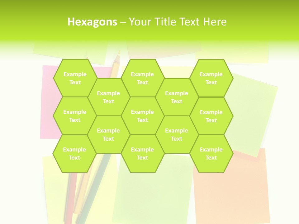 Pen Sticker Crayon PowerPoint Template