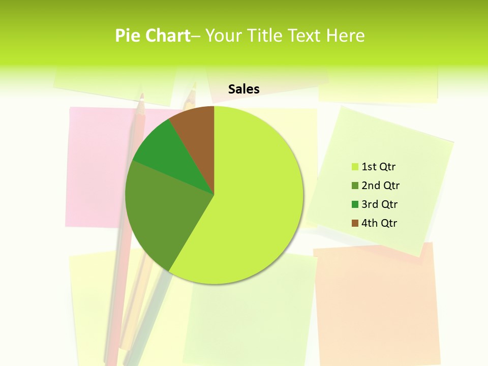 Pen Sticker Crayon PowerPoint Template