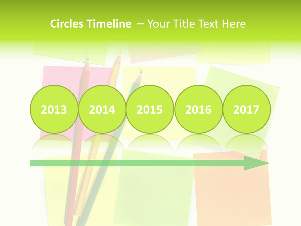 Pen Sticker Crayon PowerPoint Template