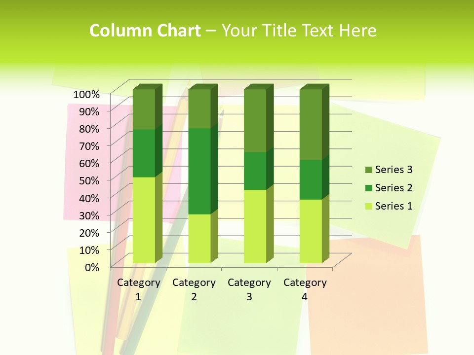 Pen Sticker Crayon PowerPoint Template