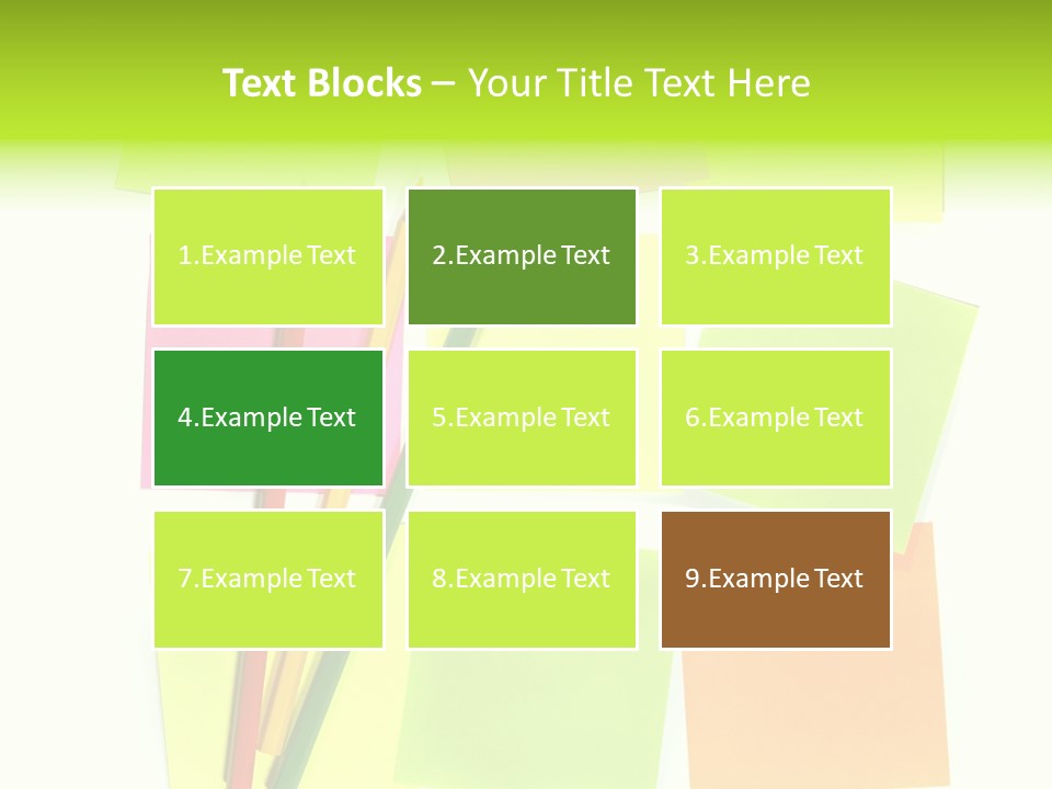 Pen Sticker Crayon PowerPoint Template