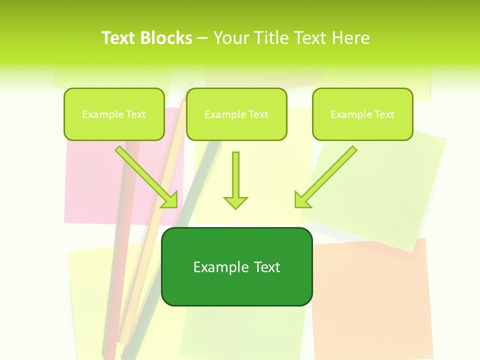 Pen Sticker Crayon PowerPoint Template