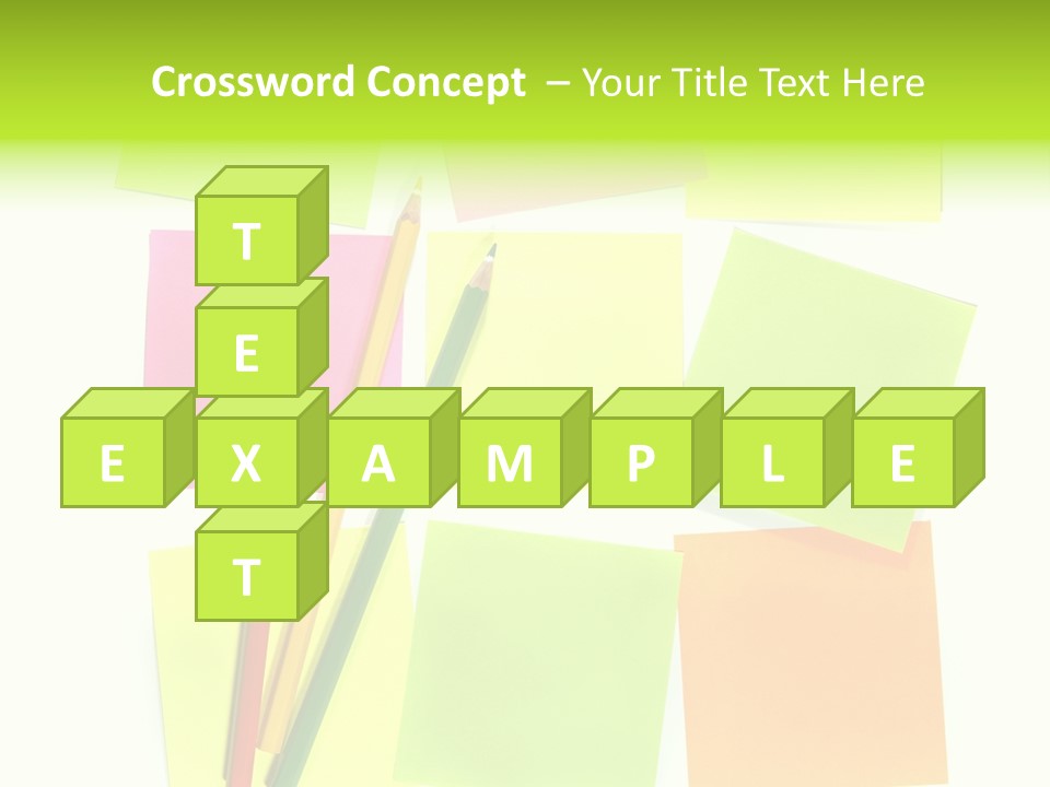 Pen Sticker Crayon PowerPoint Template