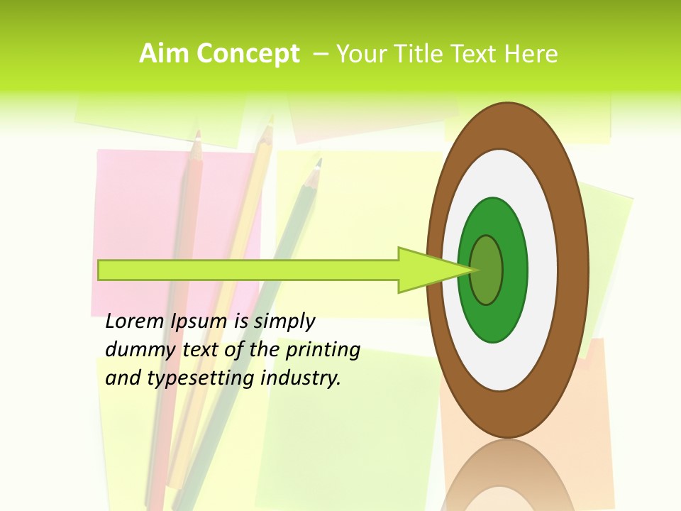 Pen Sticker Crayon PowerPoint Template