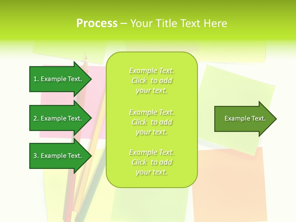 Pen Sticker Crayon PowerPoint Template