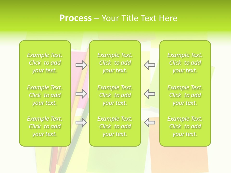 Pen Sticker Crayon PowerPoint Template