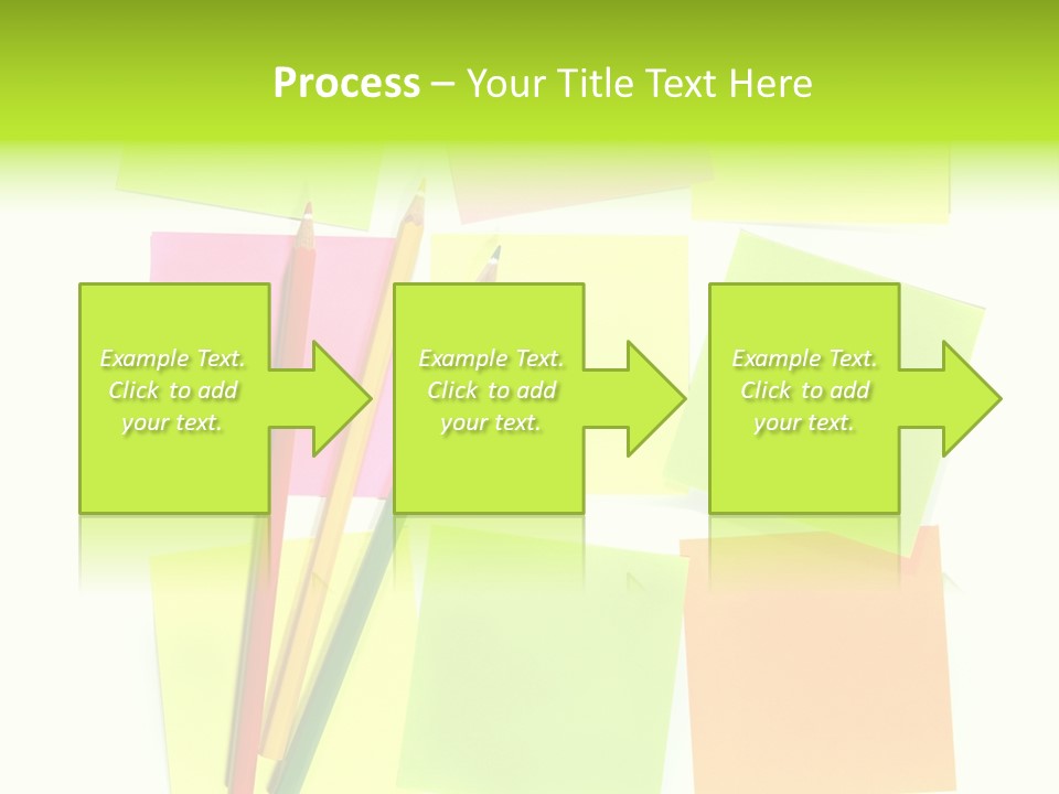 Pen Sticker Crayon PowerPoint Template