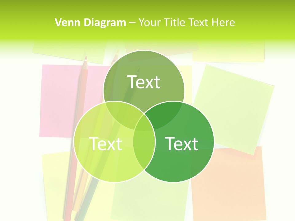 Pen Sticker Crayon PowerPoint Template