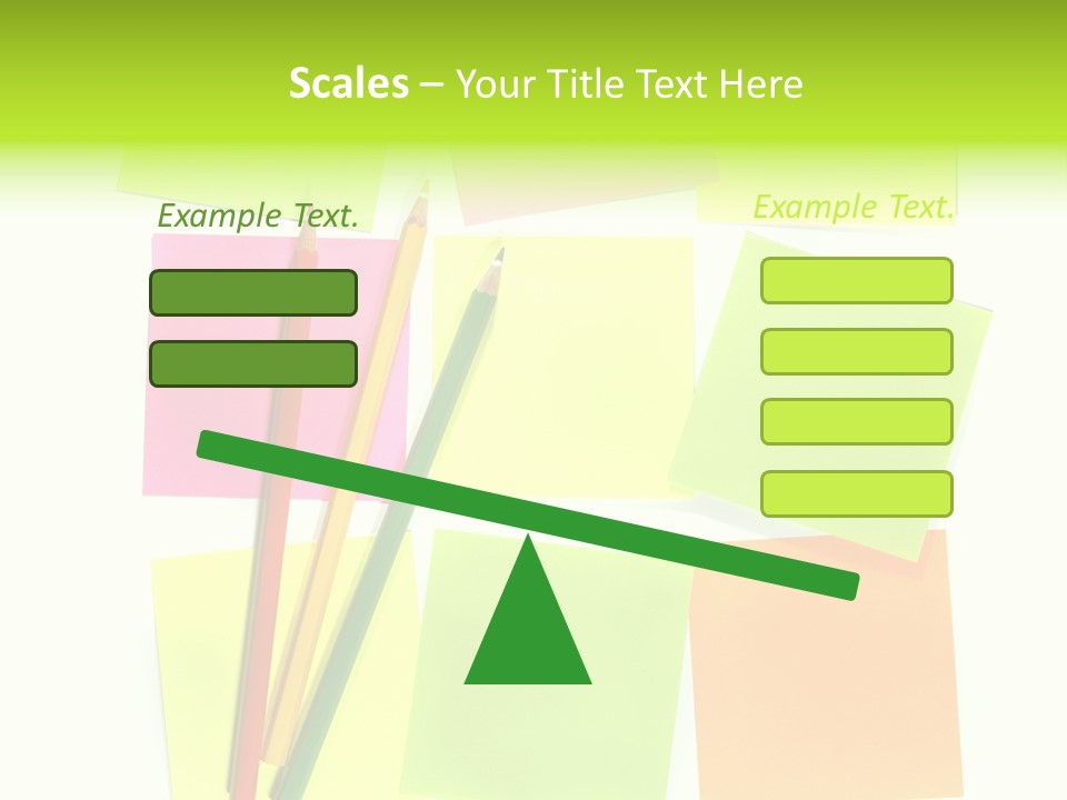 Pen Sticker Crayon PowerPoint Template