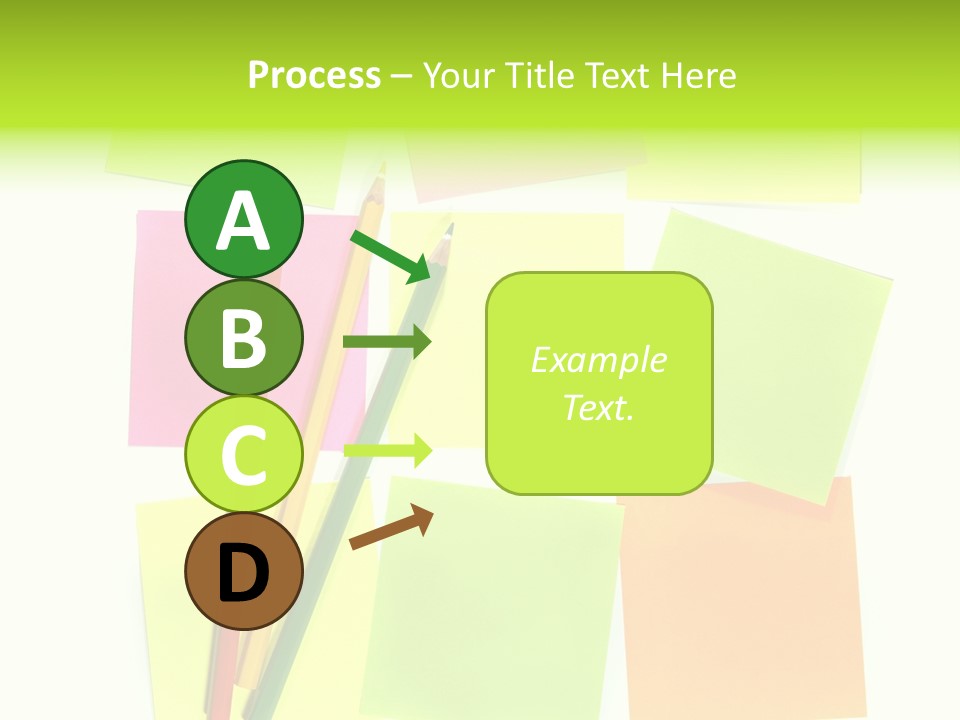 Pen Sticker Crayon PowerPoint Template