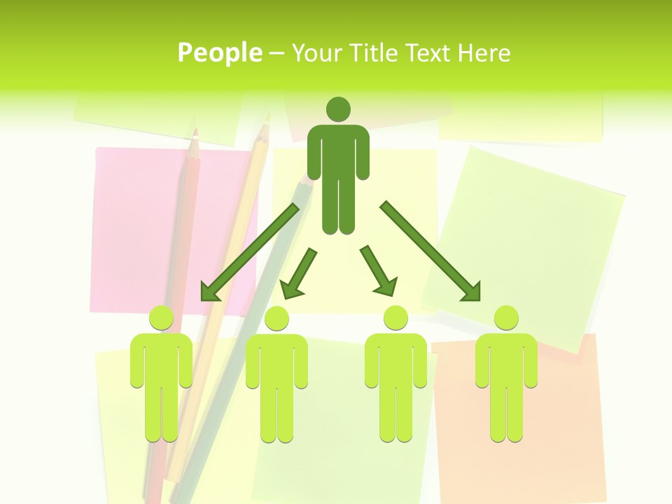 Pen Sticker Crayon PowerPoint Template