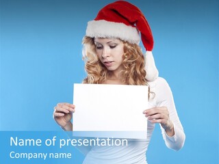 Santa Hand Lovely PowerPoint Template