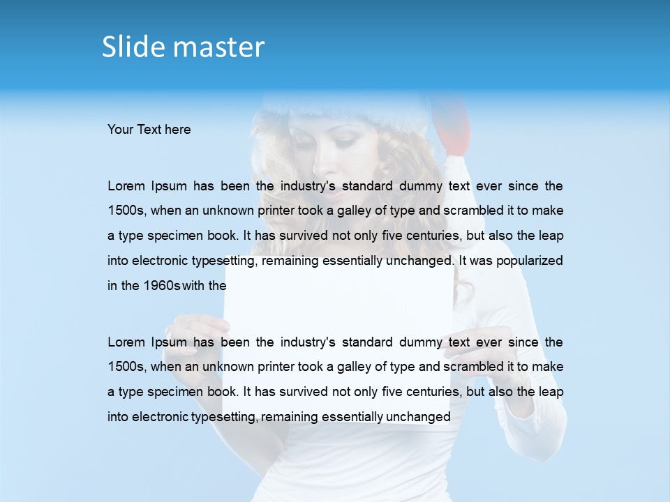 Santa Hand Lovely PowerPoint Template