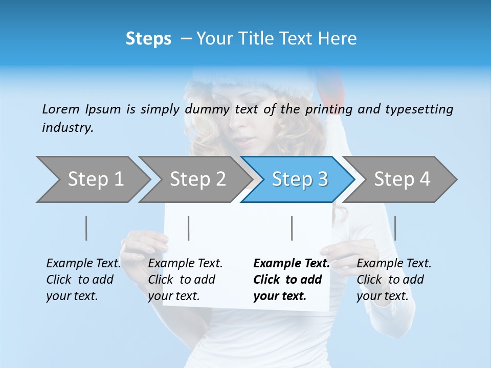 Santa Hand Lovely PowerPoint Template