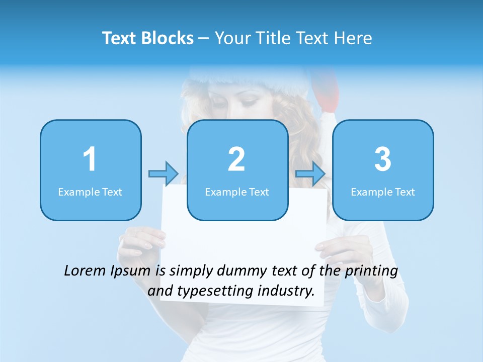 Santa Hand Lovely PowerPoint Template