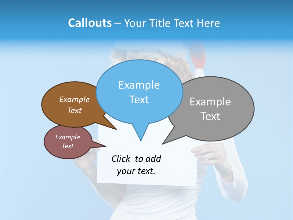 Santa Hand Lovely PowerPoint Template