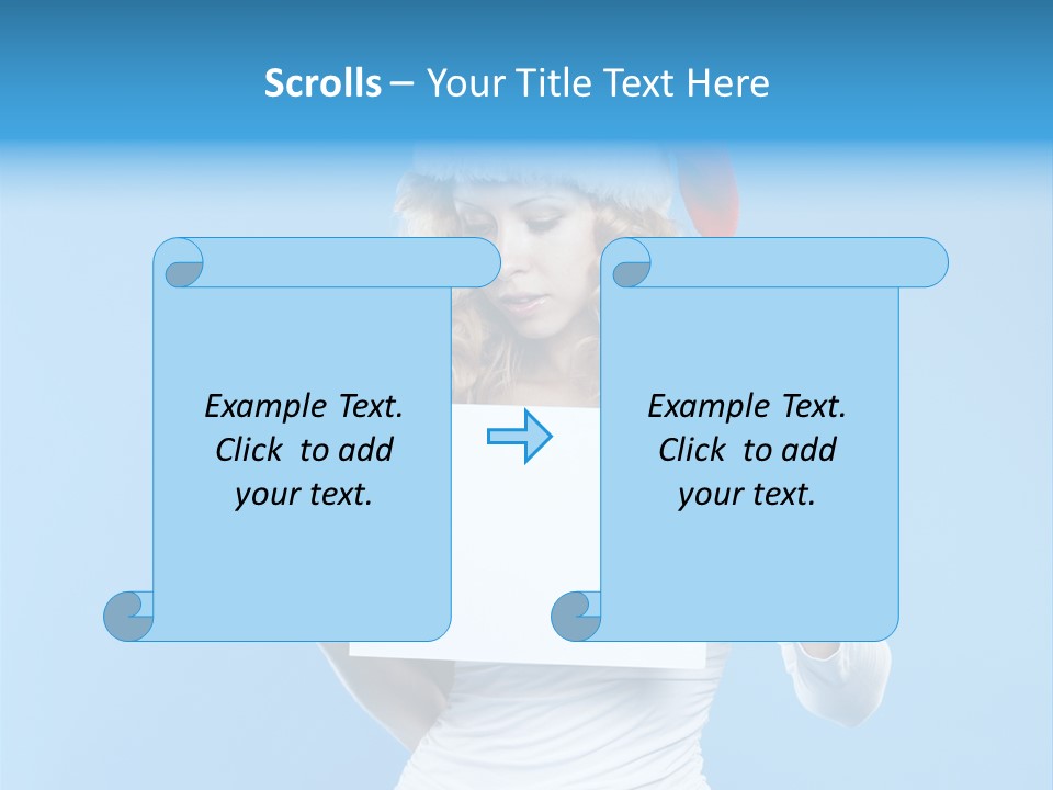 Santa Hand Lovely PowerPoint Template