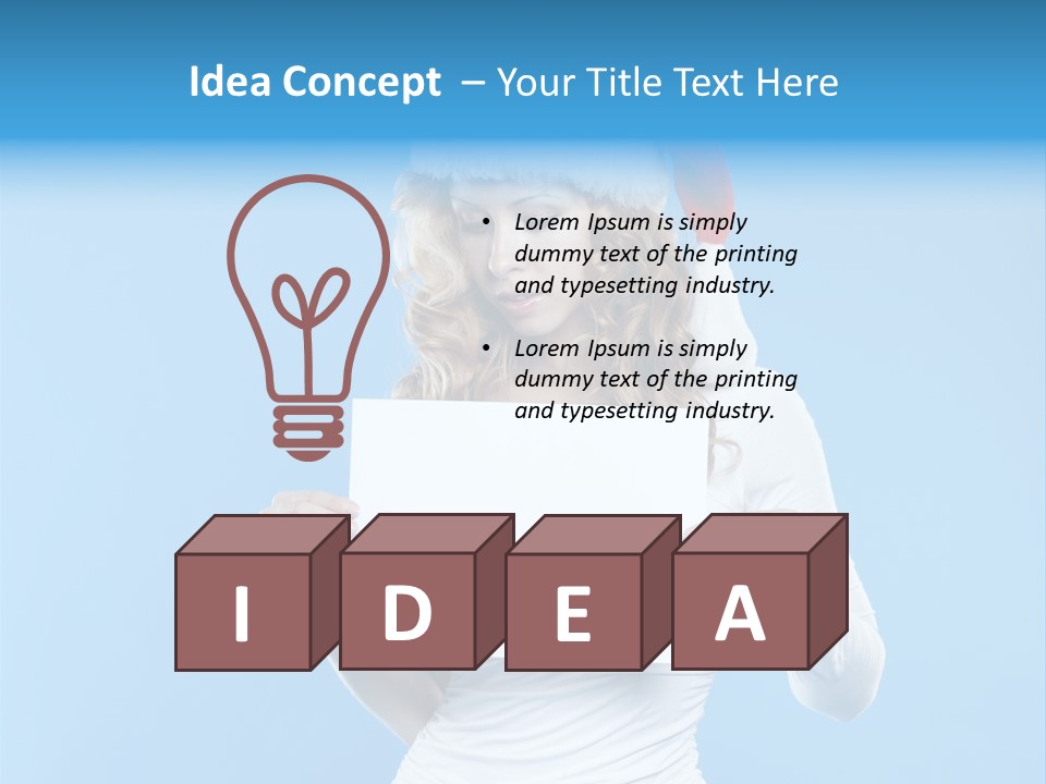 Santa Hand Lovely PowerPoint Template