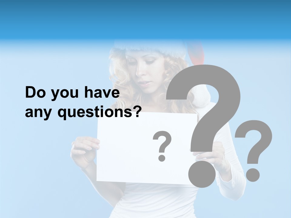 Santa Hand Lovely PowerPoint Template