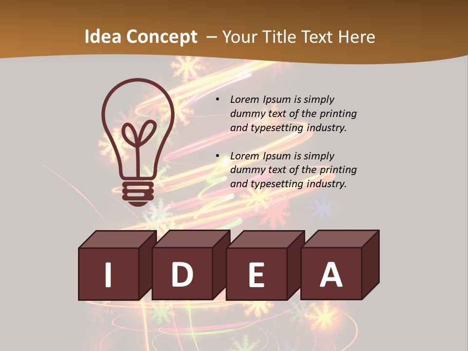 Design Illustration Xmas PowerPoint Template