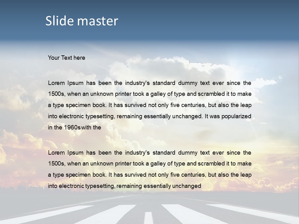 Pattern Rough Pedestrian PowerPoint Template