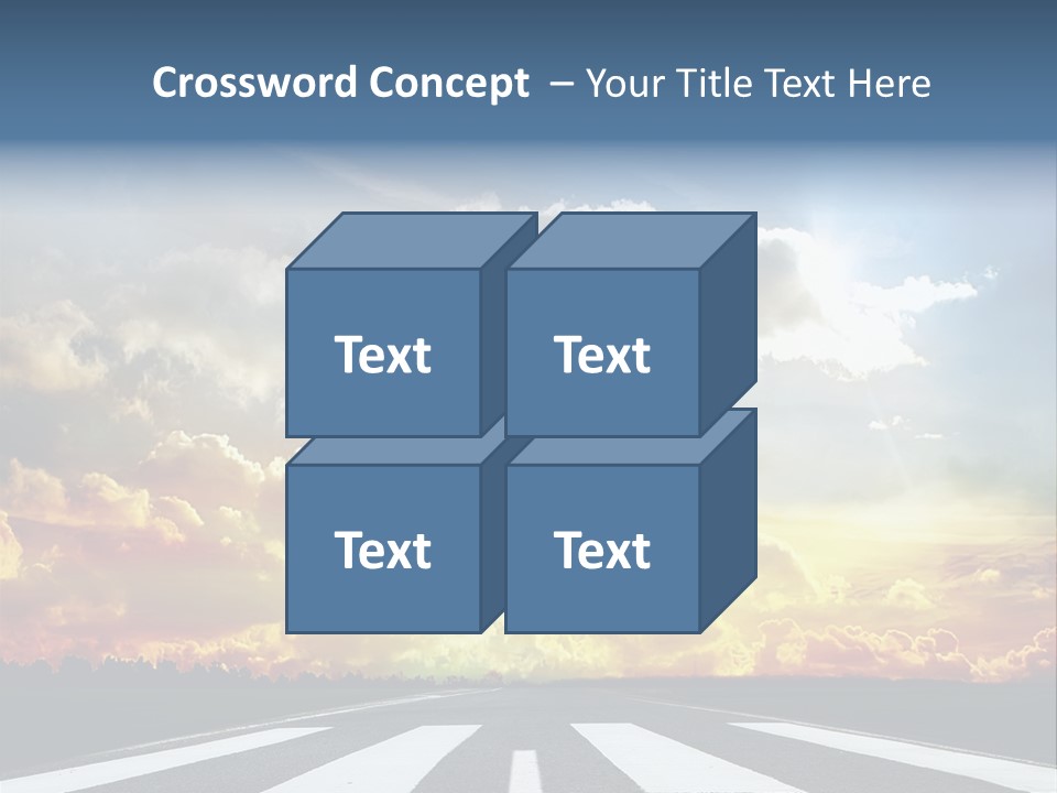 Pattern Rough Pedestrian PowerPoint Template