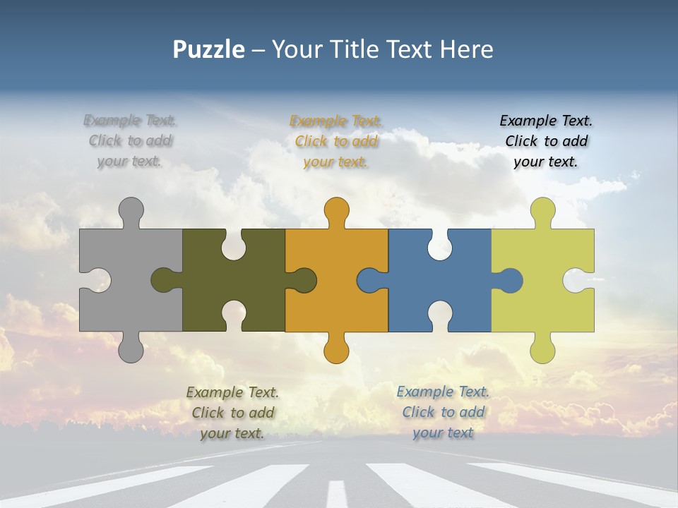 Pattern Rough Pedestrian PowerPoint Template