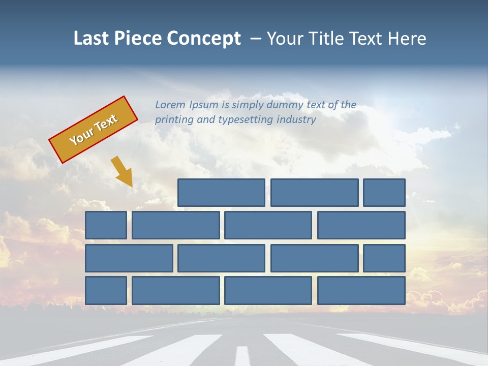 Pattern Rough Pedestrian PowerPoint Template