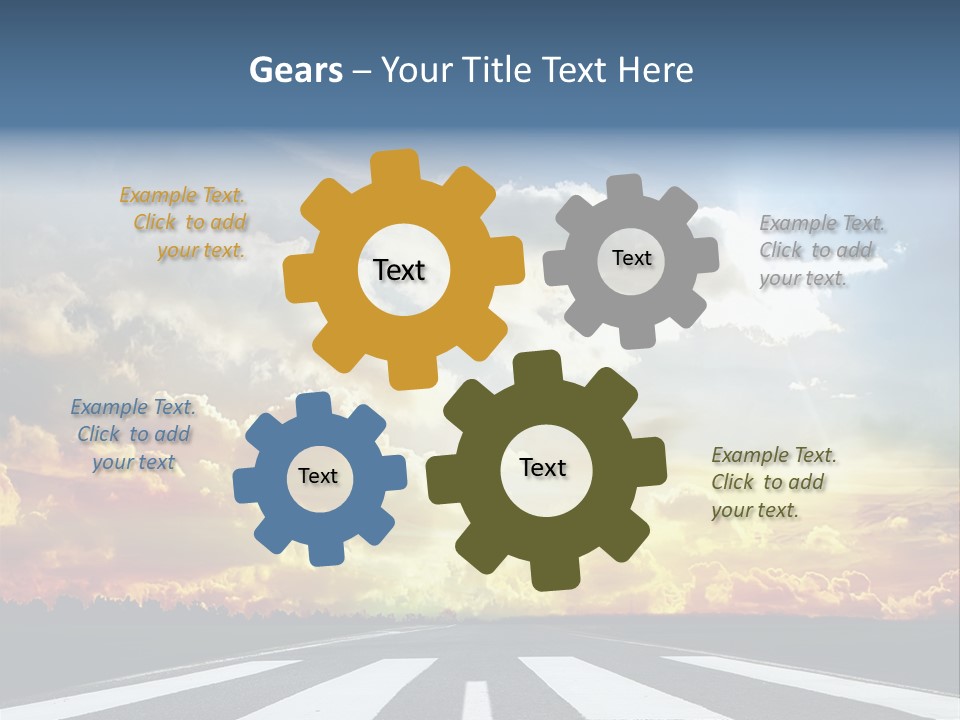 Pattern Rough Pedestrian PowerPoint Template