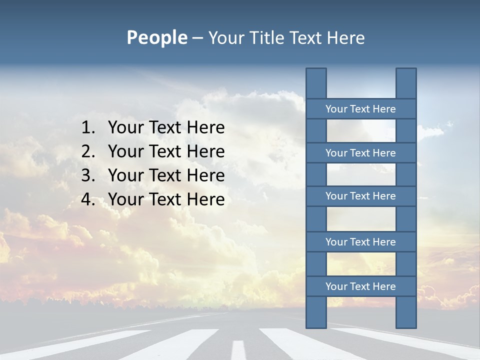 Pattern Rough Pedestrian PowerPoint Template