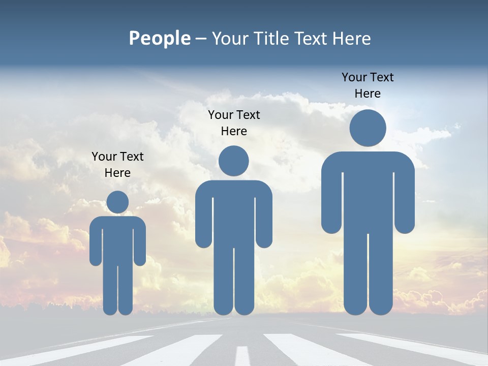 Pattern Rough Pedestrian PowerPoint Template