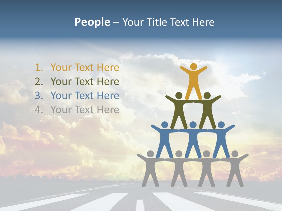 Pattern Rough Pedestrian PowerPoint Template