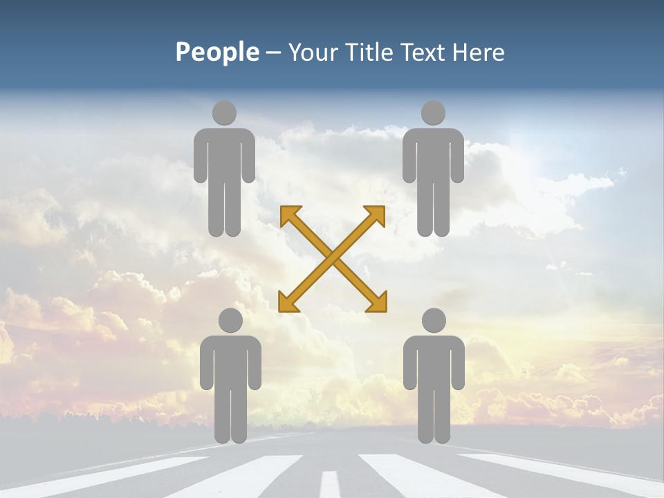 Pattern Rough Pedestrian PowerPoint Template